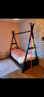 !! gratis !! Zwart 1 persoons bed 80x200, Gebruikt, 70 tot 85 cm, 180 cm of meer, Ophalen