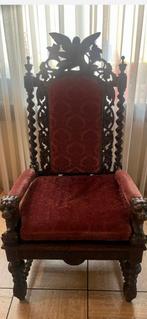 Antieke troonstoel met adelaar, Antiek en Kunst, Antiek | Meubels | Stoelen en Banken, Ophalen