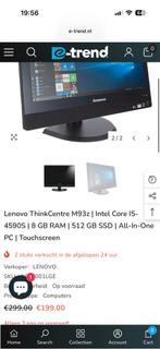 Lenovo ThinkCentre M93z All-in-One PC, Computers en Software, Desktop Pc's, Gebruikt, Met monitor, 8 GB, Ophalen of Verzenden