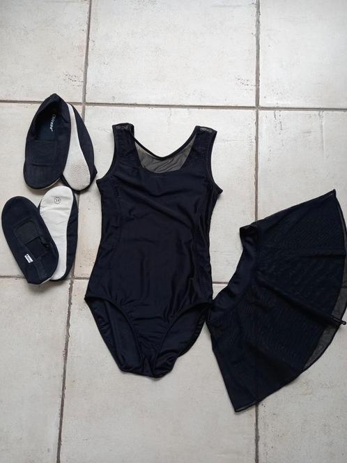 Ballet turn pakje zwart met rokje en 2 paar schoentjes, Sport en Fitness, Ballet, Gebruikt, Kleding, Ophalen
