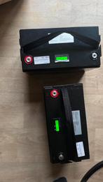 Twee lithium LiFePO4 100Ah batterijen/accu’s, Caravans en Kamperen, Camper-accessoires, Ophalen of Verzenden, Zo goed als nieuw