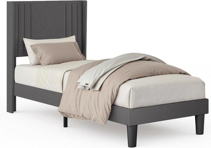 bed 120x200 nieuw nog in de doos, Huis en Inrichting, Slaapkamer | Bedden, Nieuw, Twijfelaar, 120 cm, 200 cm, Hout, Grijs, Ophalen