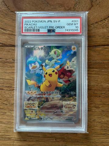 PSA 10 Pikachu 001 beschikbaar voor biedingen