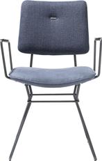 6 Nieuwe armeleuning stoelen. Blauw + zwart frame Otis Xooon, Huis en Inrichting, Ophalen, Blauw, Leer, Nieuw