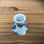 Vintage Keramieken Kandelaar met Bloemen, Ophalen of Verzenden, Overige materialen