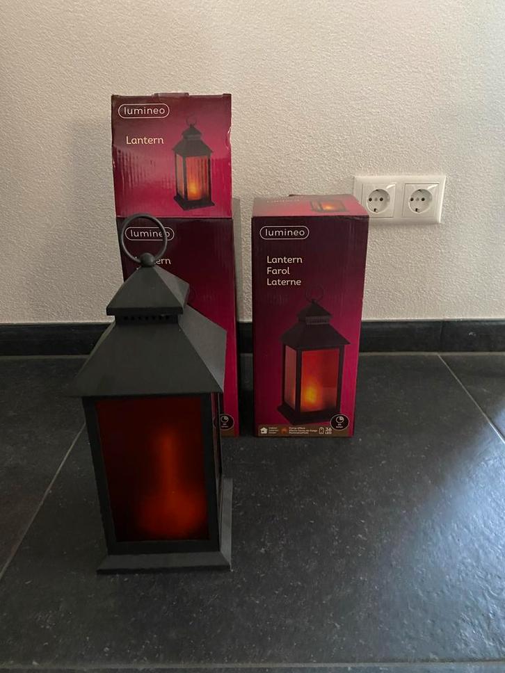 Sfeervolle Lumineo Lantaarn, Huis en Inrichting, Lampen | Vloerlampen, Zo goed als nieuw, Minder dan 100 cm, Metaal, Ophalen of Verzenden