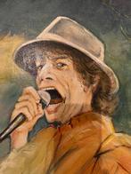 gesigneerd schilderij Mick Jagger/Rolling Stones, Ophalen of Verzenden