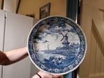 Antiek Delfts Blauw Decoratief Bord - 40cm, Ophalen of Verzenden