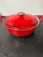 Le creuset braadban zgan 24cm, Huis en Inrichting, Keuken | Potten en Pannen, Ophalen, Zo goed als nieuw, Gietijzer, Koekenpan of Braadpan