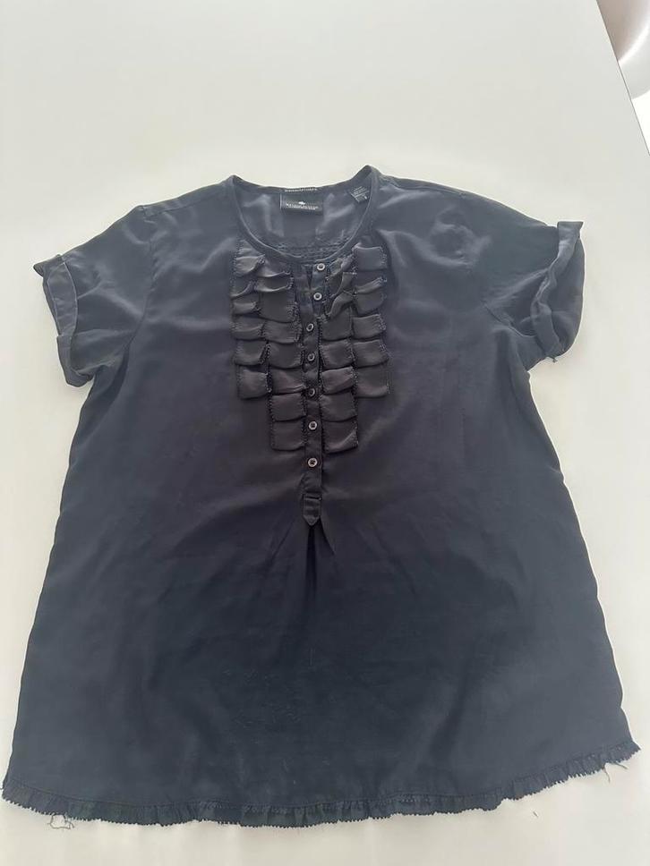 Zwarte blouse Maison Scotch - Maat s, Kleding | Dames, Blouses en Tunieken, Gedragen, Maat 38/40 (M), Zwart, Ophalen of Verzenden