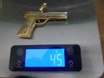 14 karaat gouden pistool kettinghanger, Ophalen, Zo goed als nieuw, Goud, Goud