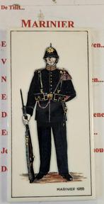 Mariniers tegel ceremonieel tenue 10 x 18 cm, Verzamelen, Ophalen of Verzenden, Marine, Nederland, Embleem of Badge