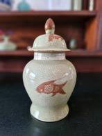 Oude chinese celadon deksel vaas, Ophalen of Verzenden