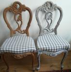 Vier willem III/horrix mahonie stevige eethoek stoeltjes, Antiek en Kunst, Ophalen