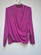 Repeat zijden blouse paars cyclaam 40, Kleding | Dames, Blouses en Tunieken, Verzenden, Zo goed als nieuw, Maat 38/40 (M), Paars