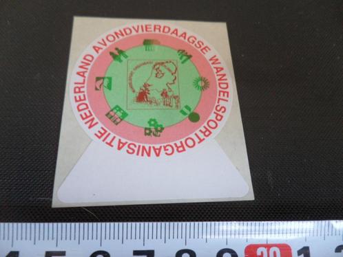 sticker Nederland Avondvierdaagse Wandelsportorganisatie *, Verzamelen, Stickers, Zo goed als nieuw, Bedrijf of Vereniging, Ophalen