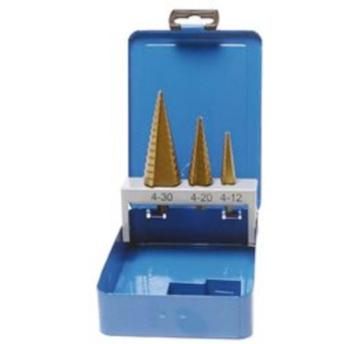 Trapboren set 4 - 30 MM HSS titanium gekoot. beschikbaar voor biedingen