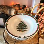 Set van 4 Diepe Borden Kerstservies Christmas Tree Siaki, Huis en Inrichting, Keuken | Servies, Nieuw, Ophalen of Verzenden, Bord(en)