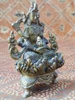 Mooi antiek brons beeldje uit India van Boeddha 9,2 cm., Ophalen of Verzenden