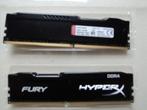 HyperX Fury kit van 2x8 GB DDR4 geheugenkaarten, Computers en Software, RAM geheugen, 16 GB, Desktop, Gebruikt, DDR4