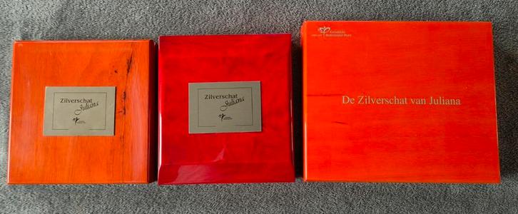 De 3 verschillende sets van de complete Juliana schat, Postzegels en Munten, Munten | Nederland, Setje, 10 gulden, Koningin Juliana