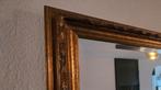 Grote rechthoekige spiegel met gouden lijst, Antiek en Kunst, Ophalen, Rechthoekig, 100 tot 150 cm, 100 tot 150 cm