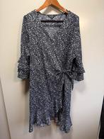 Ms Mode zwarte bloemen wikkel  - maat XXL 50 52, Kleding | Dames, Grote Maten, Ophalen of Verzenden, Zo goed als nieuw, MS Mode