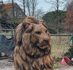 Oud roest look set leeuwen tuinbeelden, Ophalen, Nieuw, Beton, Dierenbeeld