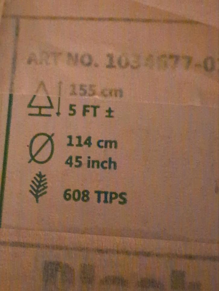 Kunst kertstboom, Diversen, Kerst, Zo goed als nieuw, Ophalen