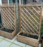Bloembak met trelly hout 5 stuks inclusief lavendel plantjes, Tuin en Terras, Bloembakken en Plantenbakken, Ophalen, Minder dan 60 cm