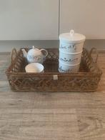 Riviera Maison rattan dienblad/ Pierre Avenue Tray, Huis en Inrichting, Woonaccessoires | Dienbladen, Ophalen of Verzenden, Zo goed als nieuw