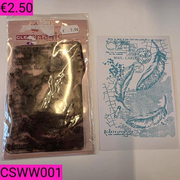 Stempels Woodware, Hobby en Vrije tijd, Stempelen, Zo goed als nieuw, Clearstamp, Ophalen of Verzenden