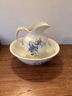 Antiek wastafelset met kan en waskom, Ophalen