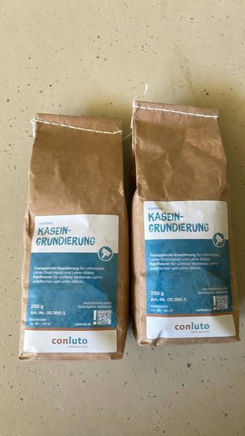 2 zakken Conluto Kasein-Grundierung (primer) natuurstuc beschikbaar voor biedingen