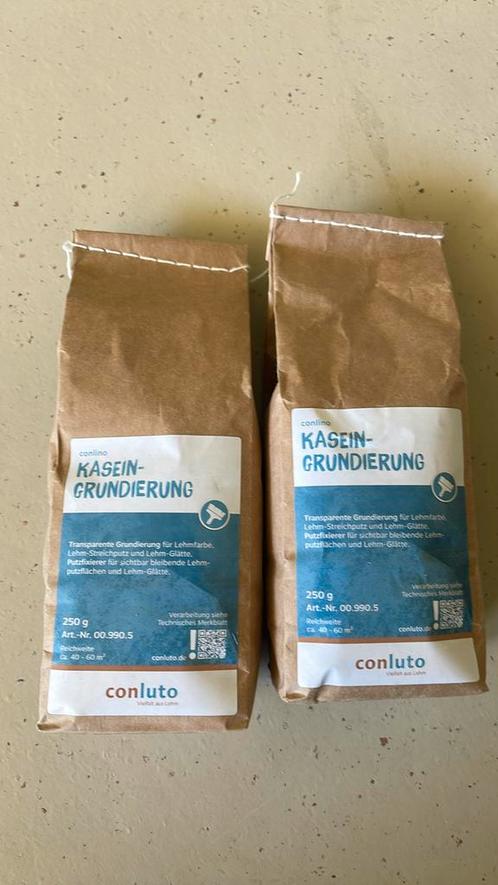 2 zakken Conluto Kasein-Grundierung (primer) natuurstuc, Doe-het-zelf en Verbouw, Overige Doe-het-zelf en Verbouw, Nieuw, Ophalen