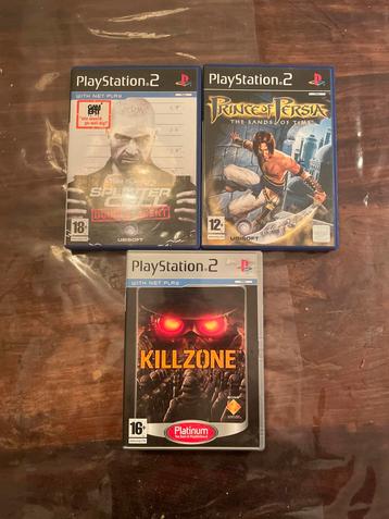 PS2 Games: Splinter Cell, Prince of Persia, Killzone beschikbaar voor biedingen