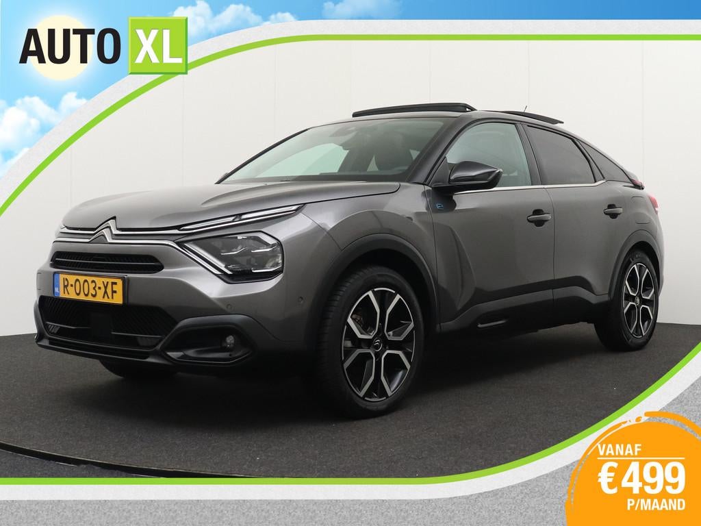 Citroën Ë-C4 Shine-Pack 50kWh Warmtepomp Pano-dak Leder Ma, Auto's, Citroën, 136 pk, Gebruikt, Zwart, 348 km