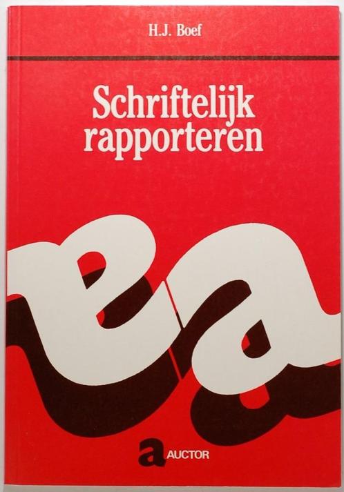Schriftelijk rapporteren (1993), Boeken, Studieboeken en Cursussen, Zo goed als nieuw, Verzenden