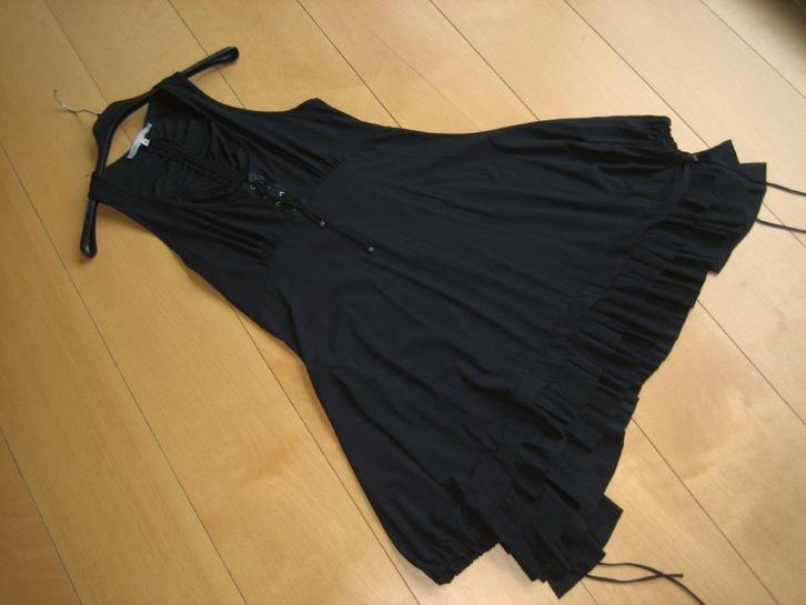 Prachtige frivole zwarte jurk SUNLIGHT maat 4 Snazzeys Prach, Kleding | Dames, Jurken, Nieuw, Maat 38/40 (M), Zwart, Onder de knie