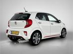 Kia Picanto 1.2 CVVT GT-Line | Leder | Stoel + Stuurverwarmi, Auto's, Kia, Voorwielaandrijving, Gebruikt, 4 cilinders, Wit