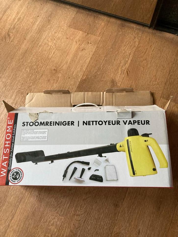 Watshome Stoomreiniger, Witgoed en Apparatuur, Stofzuigers, Gebruikt, Waterstofzuiger, Minder dan 1200 watt, Reservoir, Ophalen