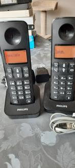 Philips dect telefoon D210 D215, Telecommunicatie, Vaste telefoons | Handsets en Draadloos, Ophalen of Verzenden, Gebruikt, 2 handsets