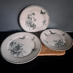 3 Franse aardewerk borden Terre de Fer Bourgeois, Ophalen of Verzenden