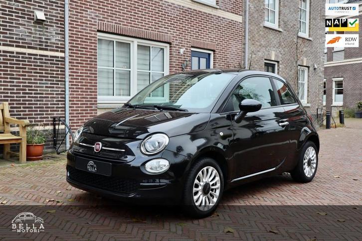 Fiat 500 1.2 Pop Star | NAP | Zwart metallic | Uconnect touc, Auto's, Fiat, Bedrijf, Te koop, ABS, Airbags, Airconditioning, Bluetooth
