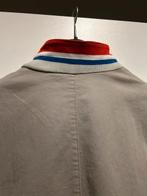 heren jasje colbert met rood wit blauwe accenten maat XL, Ophalen of Verzenden, Zo goed als nieuw, Maat 56/58 (XL), Beige