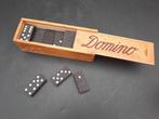 oude houten domino doosje met blokjes, jaren 60, Ophalen of Verzenden
