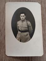 Ansichtkaart Belgische soldaat., Ophalen of Verzenden, Landmacht, Overige gebieden, Foto of Poster