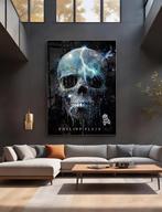 Uniek XXL Glasschilderij | Philipp Plein x Skull - 6 sizes, Huis en Inrichting, Oorspronkelijke maker, Verzenden, Nieuw, 125 cm of meer