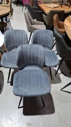 8 stoelen velfitgrijs, Huis en Inrichting, Stoelen, Ophalen, Zo goed als nieuw