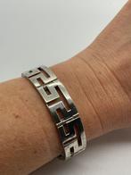 A650 Prachtige zilveren armband Griekse Meander, Ophalen of Verzenden, Zilver, Armband